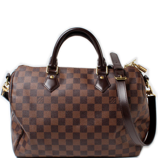 Louis Vuitton Speedy 30 Bandouliere Ebene Damier Handbag Ebene 4