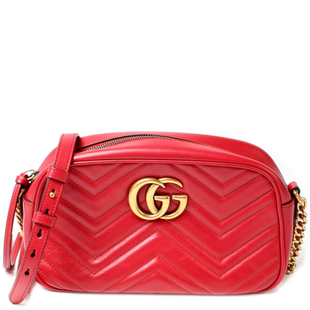 Gucci Marmont Camera Leather Small Crossbody Bag Bag 4