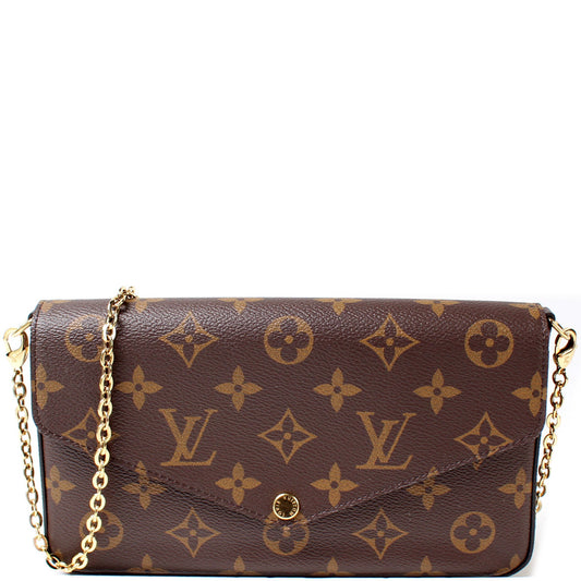 Louis Vuitton Pochette Felicie Monogram Clutch Bag Monogram 25