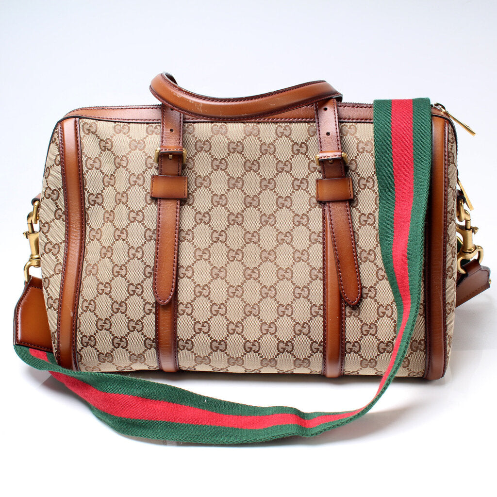 Gucci Lady Web Boston Travel Bag