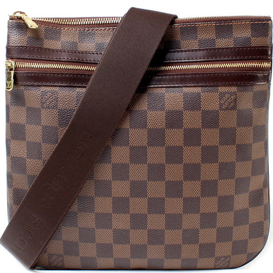 Louis Vuitton Pochette Bosphore Ebene Damier Clutch Bag Ebene A
