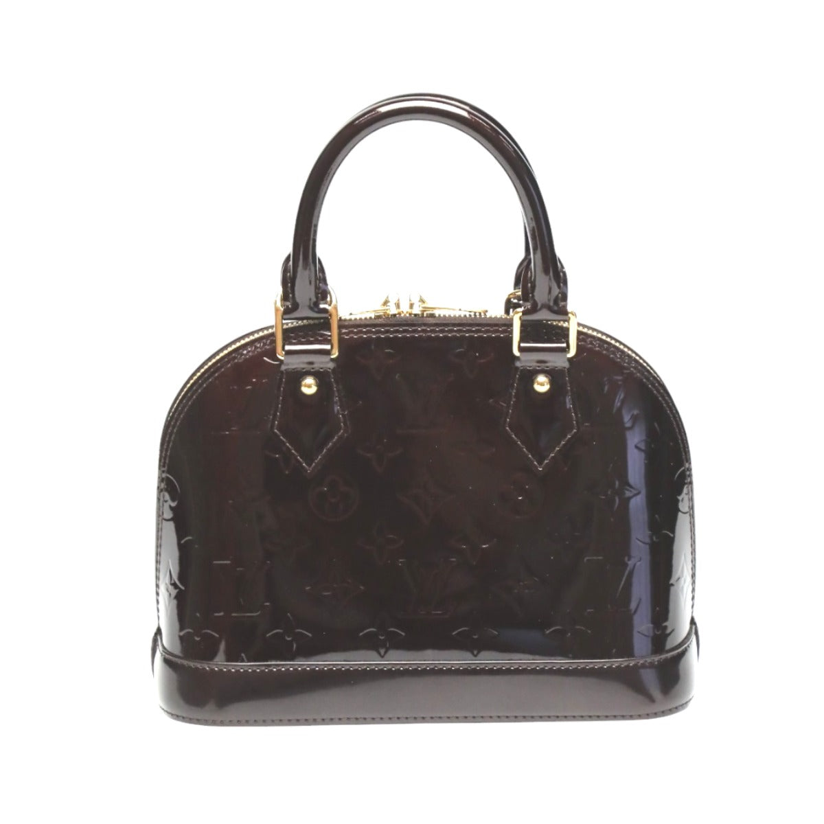 Louis Vuitton M91678 Vernis purple Alma BB Monogram Handbag