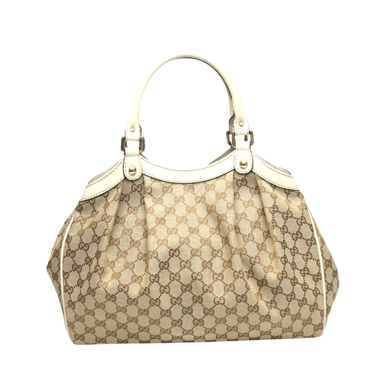 Gucci GG pattern Sukey Canvas Brown Travel Bag