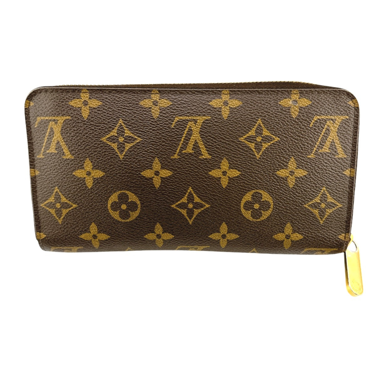 Louis Vuitton Long Purse M41895 x fuchsia Monogram Canvas Brown Wallet Case