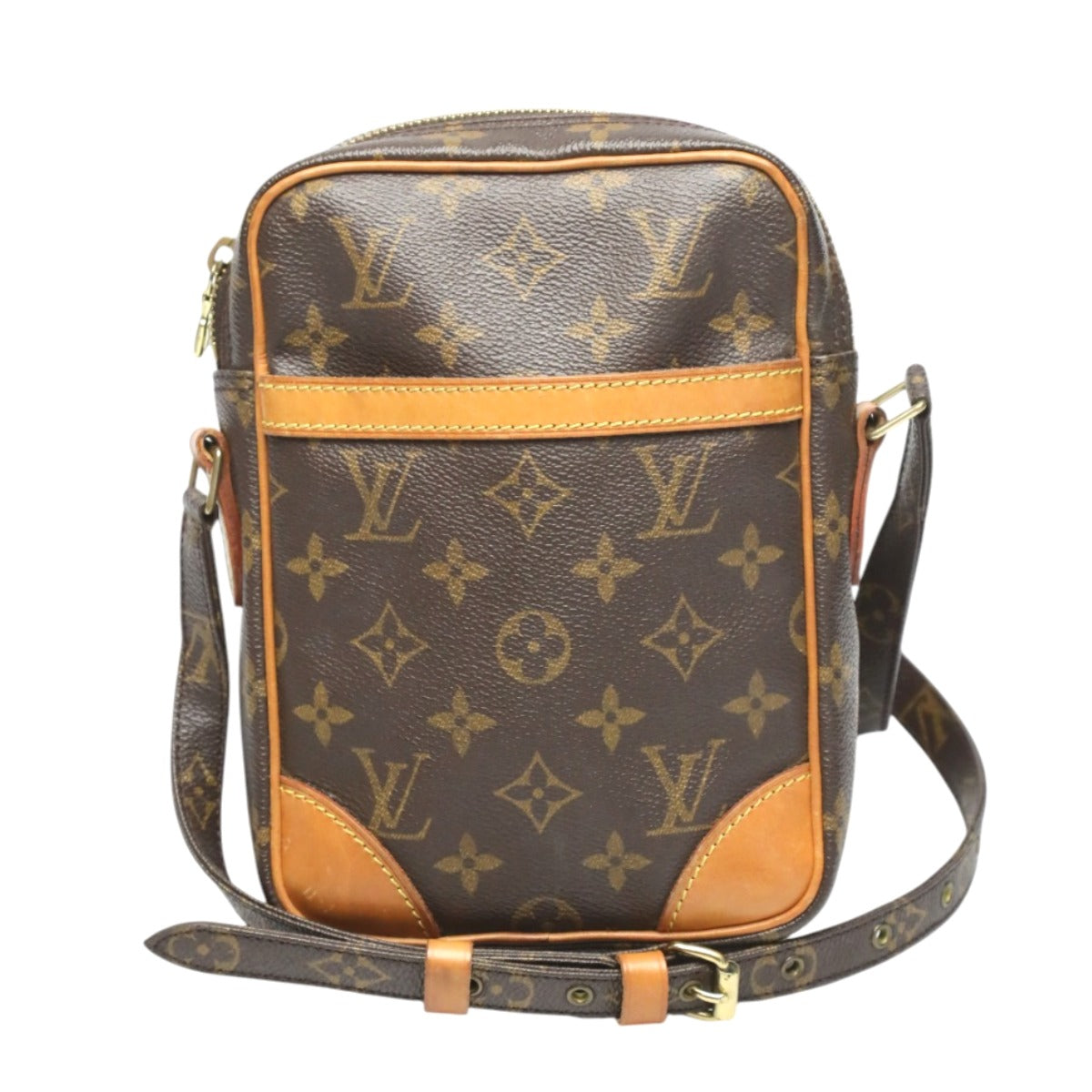 Louis Vuitton M45266 Danube Monogram Canvas Brown Shoulder Bag 4