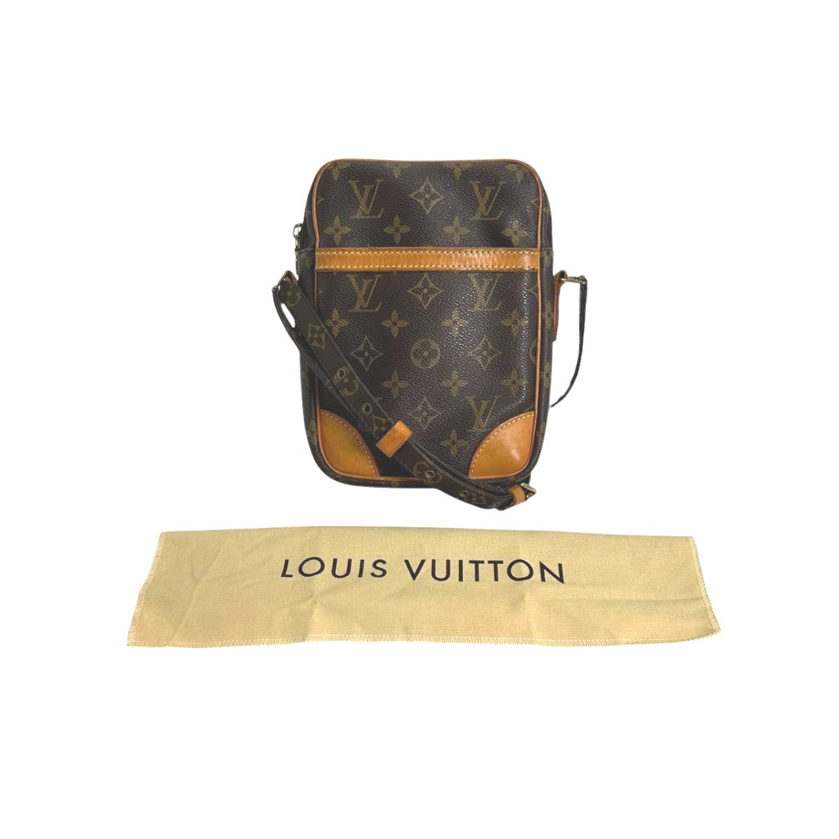 Louis Vuitton M45266 Danube Monogram Canvas Brown Shoulder Bag 5