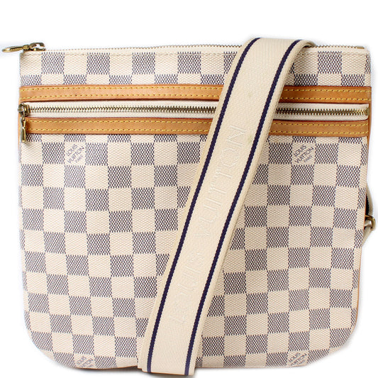 Louis Vuitton Pochette Bosphore Azur Damier Clutch Bag Azur 8