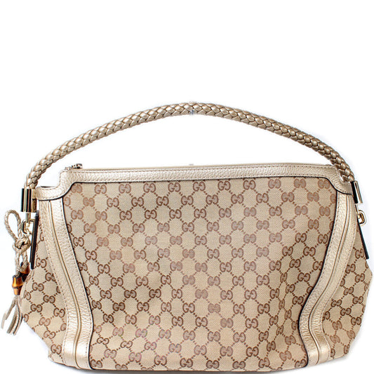 Gucci Bella Zip Top Handle Travel Bag
