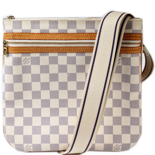 Louis Vuitton Pochette Bosphore Azur Damier Clutch Bag Azur 9