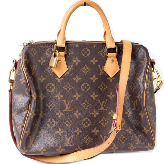 Louis Vuitton Speedy 30 Bandouliere Monogram Handbag Monogram 13