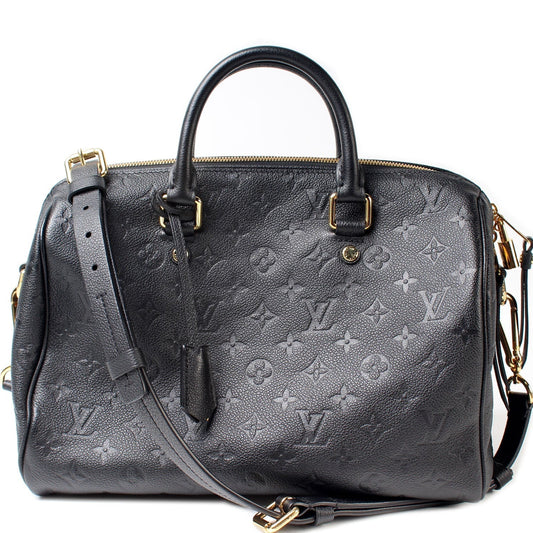 Louis Vuitton Speedy 30 Bandouliere Empreinte Handbag