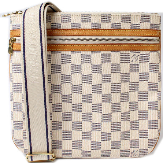 Louis Vuitton Pochette Bosphore Azur Damier Clutch Bag Azur 10