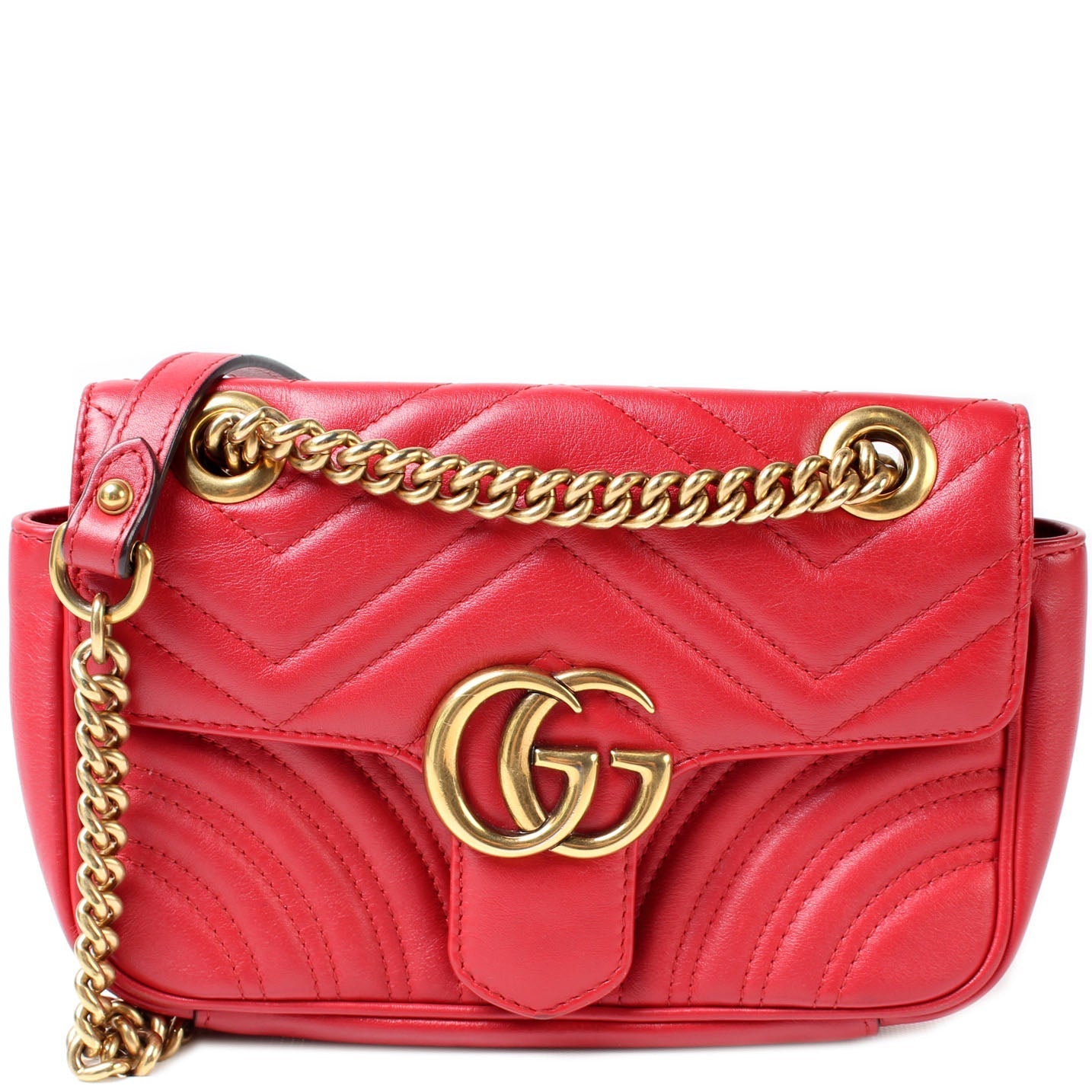 Gucci Marmont Mini Flap Shoulder Bag Flap 1