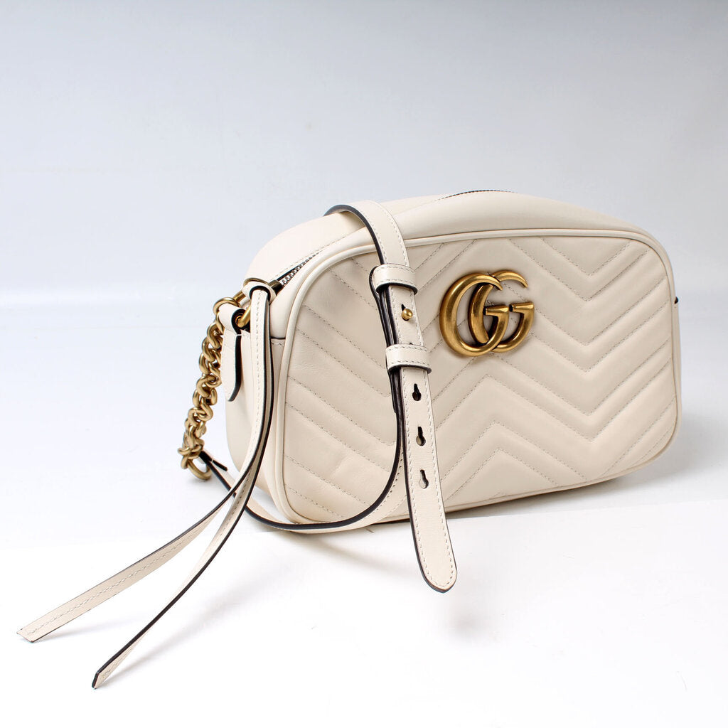 Gucci Marmont Camera Leather Small Crossbody Bag Bag Acb3F4Cb