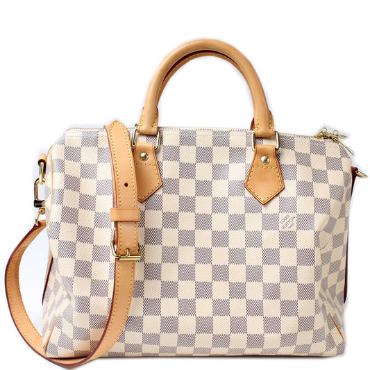 Louis Vuitton Speedy 30 Bandouliere Azur Damier Handbag Azur Db31Eb34