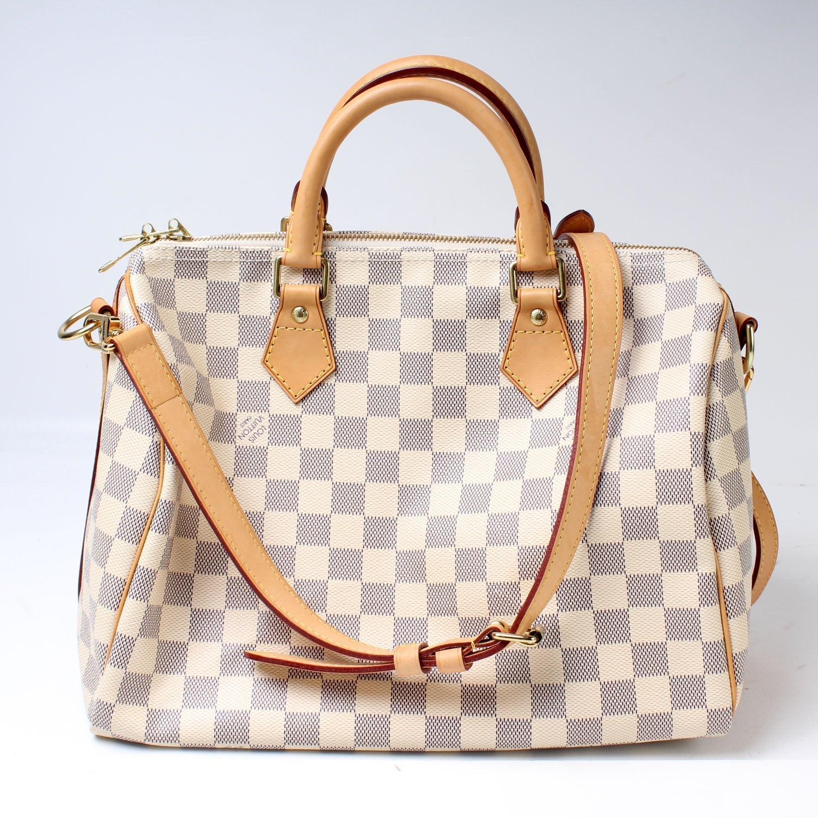 Louis Vuitton Speedy 30 Bandouliere Azur Damier Handbag Azur Db31Eb34