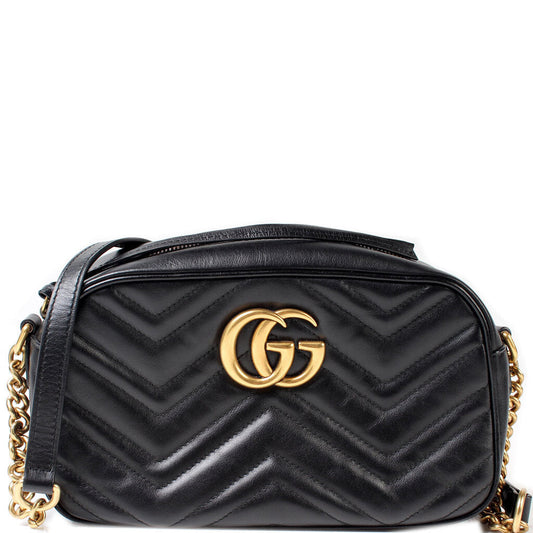Gucci Marmont Camera Leather Small Crossbody Bag Camera 80159Cf0