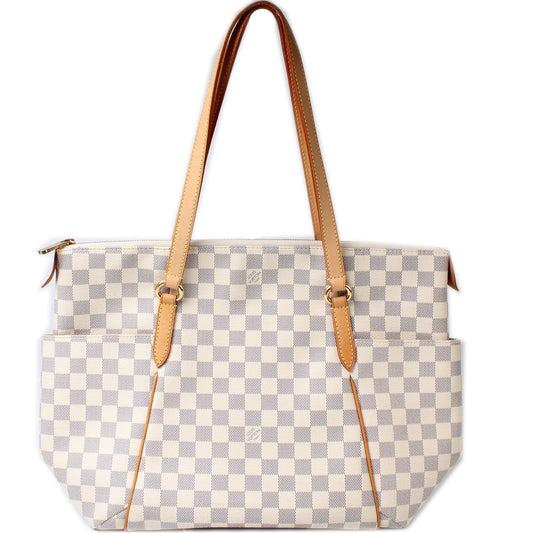 Louis Vuitton Totally Azur MM Damier Handbag Damier Azur