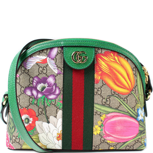 Gucci Ophidia GG Supreme Flora Small Crossbody Bag