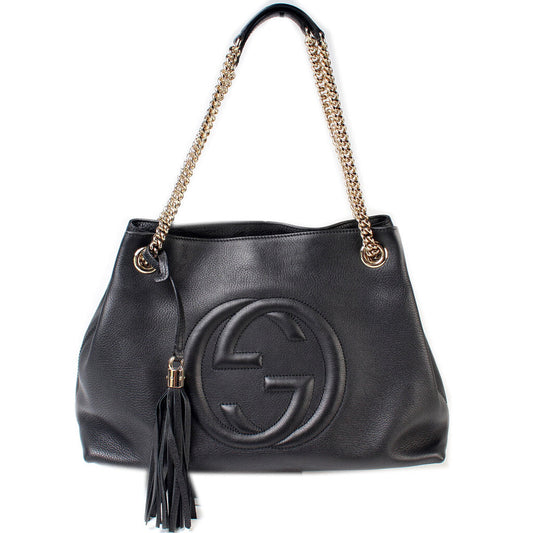 Gucci Soho Med Leather Shoulder Bag