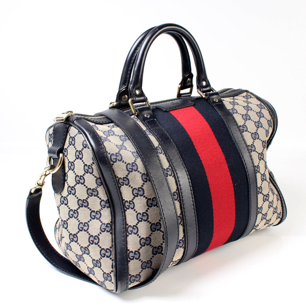 Gucci Boston Canvas Travel Bag Canvas 8E733741