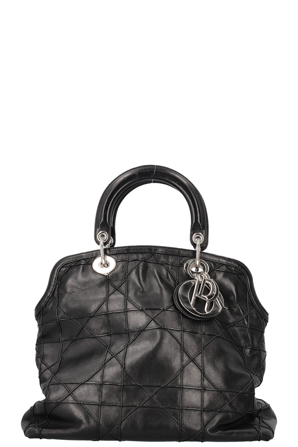 Dior Granville Bag Cannage Leather Black Handbag