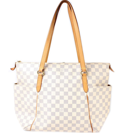 Louis Vuitton Totally Azur MM Damier Handbag Azur 4