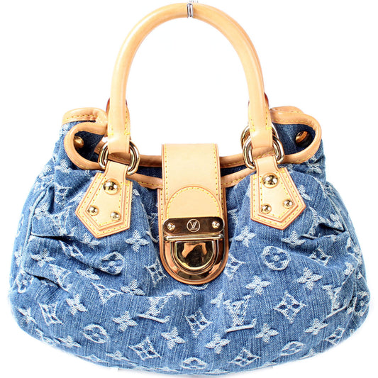 Louis Vuitton Pleaty Denim Mini Bag