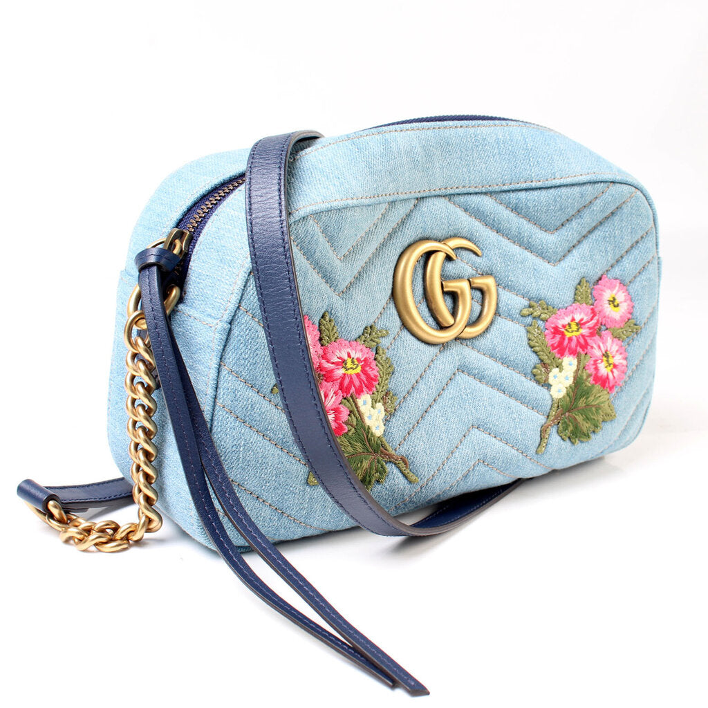 Gucci Marmont Camera Canvas Small Crossbody Bag 15