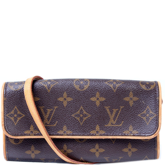 Louis Vuitton Pochette Twin PM Monogram Clutch Bag