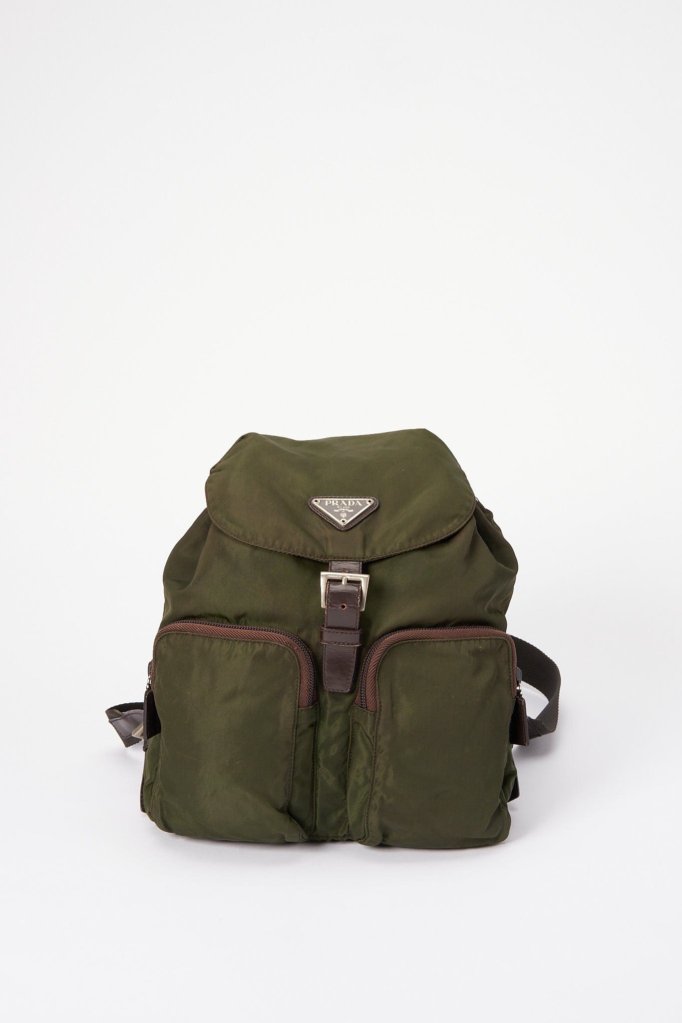 Prada Khaki Backpack Nylon