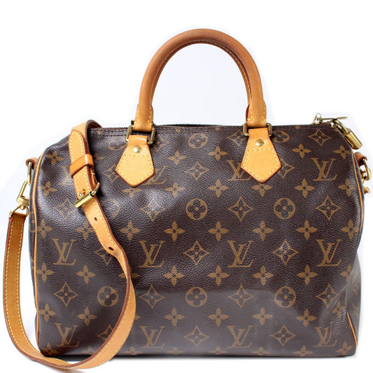 Louis Vuitton Speedy 30 Bandouliere Monogram Handbag Monogram 14