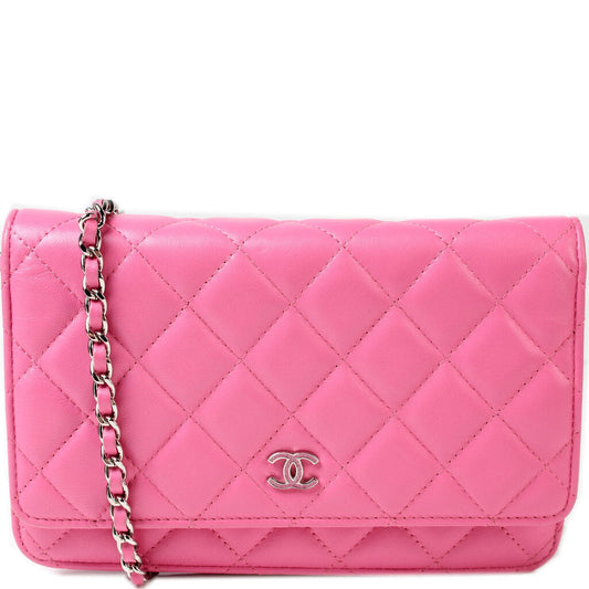 Chanel WOC Classic Quilted Lambskin Clutch Bag Lambskin 3