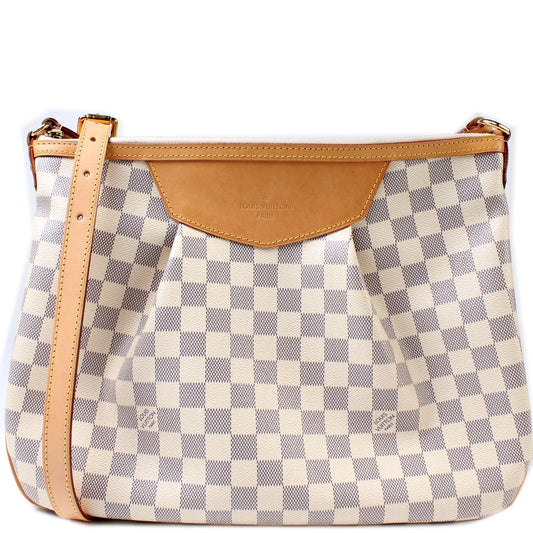Louis Vuitton Siracusa Azur MM Damier Handbag