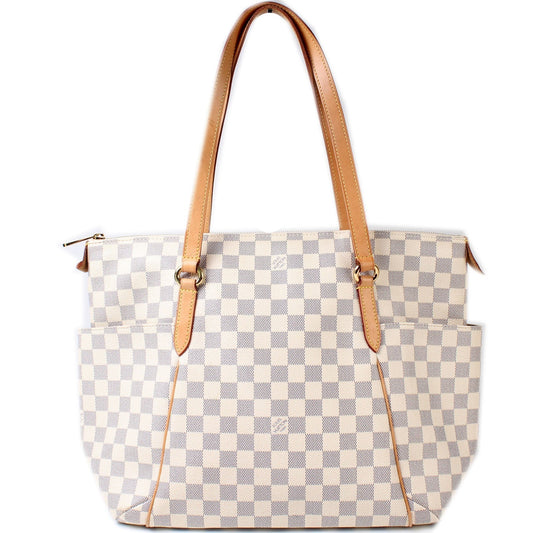 Louis Vuitton Totally Azur MM Damier Handbag Azur 8