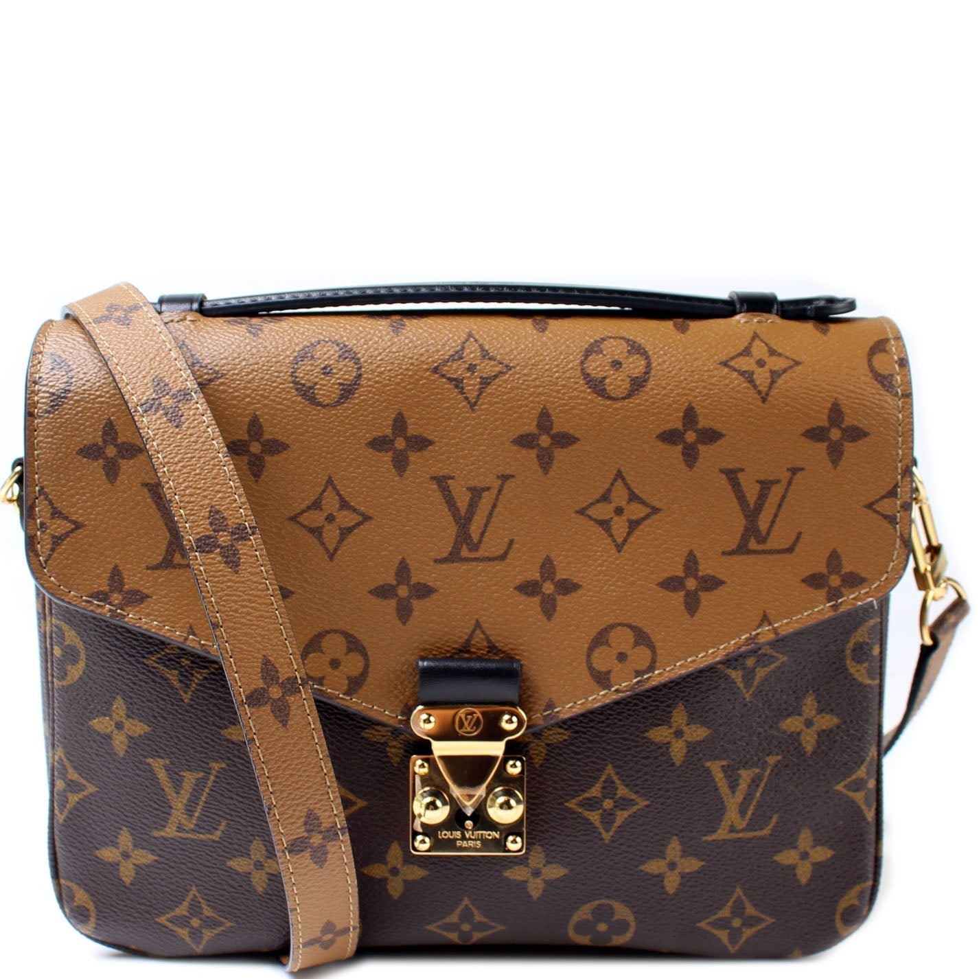 Louis Vuitton Pochette Metis Reverse Monogram Clutch Bag