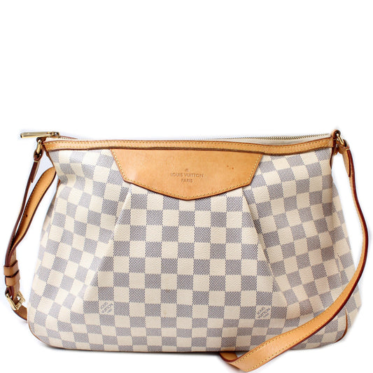 Louis Vuitton Siracusa Azur MM Damier Handbag Azur 7