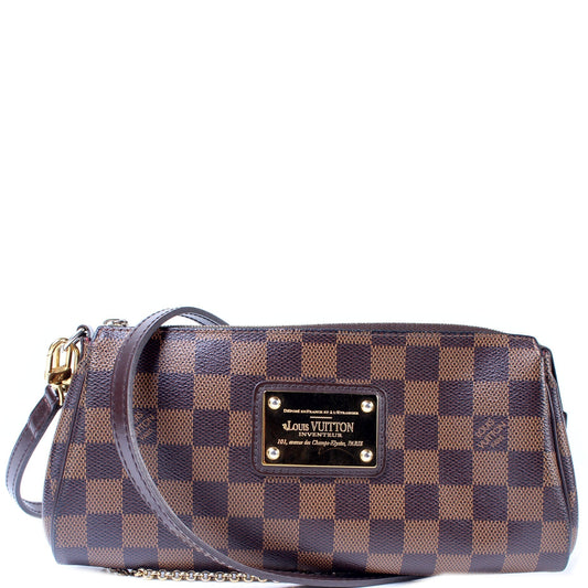 Louis Vuitton Eva Ebene Damier Clutch Bag Ebene 15
