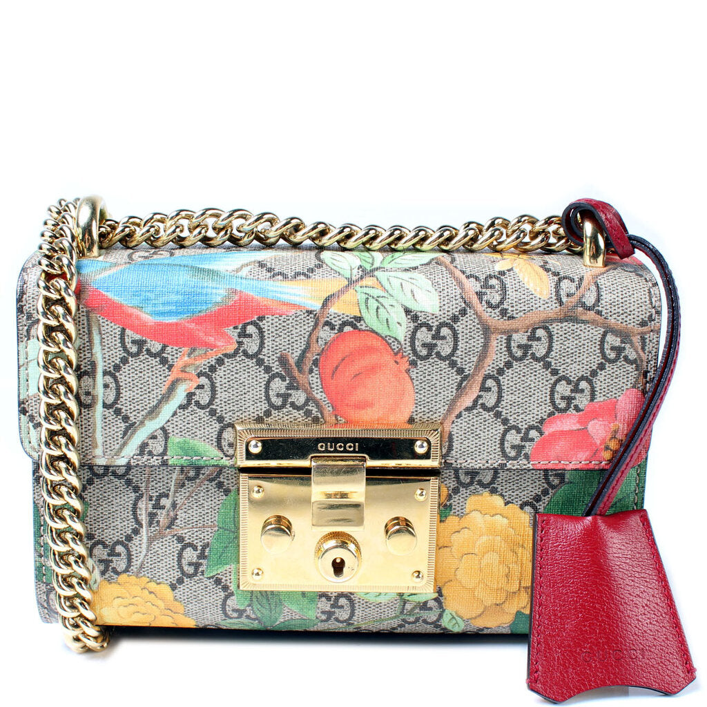 Gucci Padlock GG Supreme Tian Travel Bag