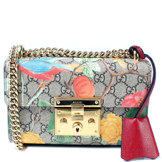 Gucci Padlock GG Supreme Tian Travel Bag