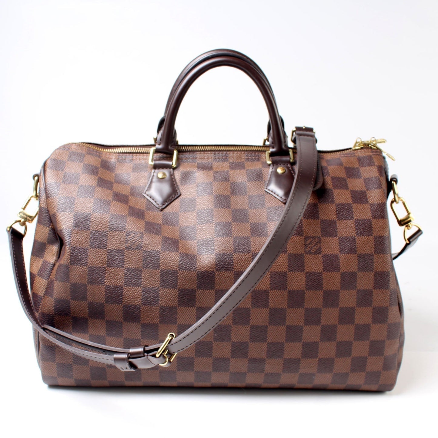 Louis Vuitton Speedy 35 Bandouliere Ebene Damier Handbag Ebene 5