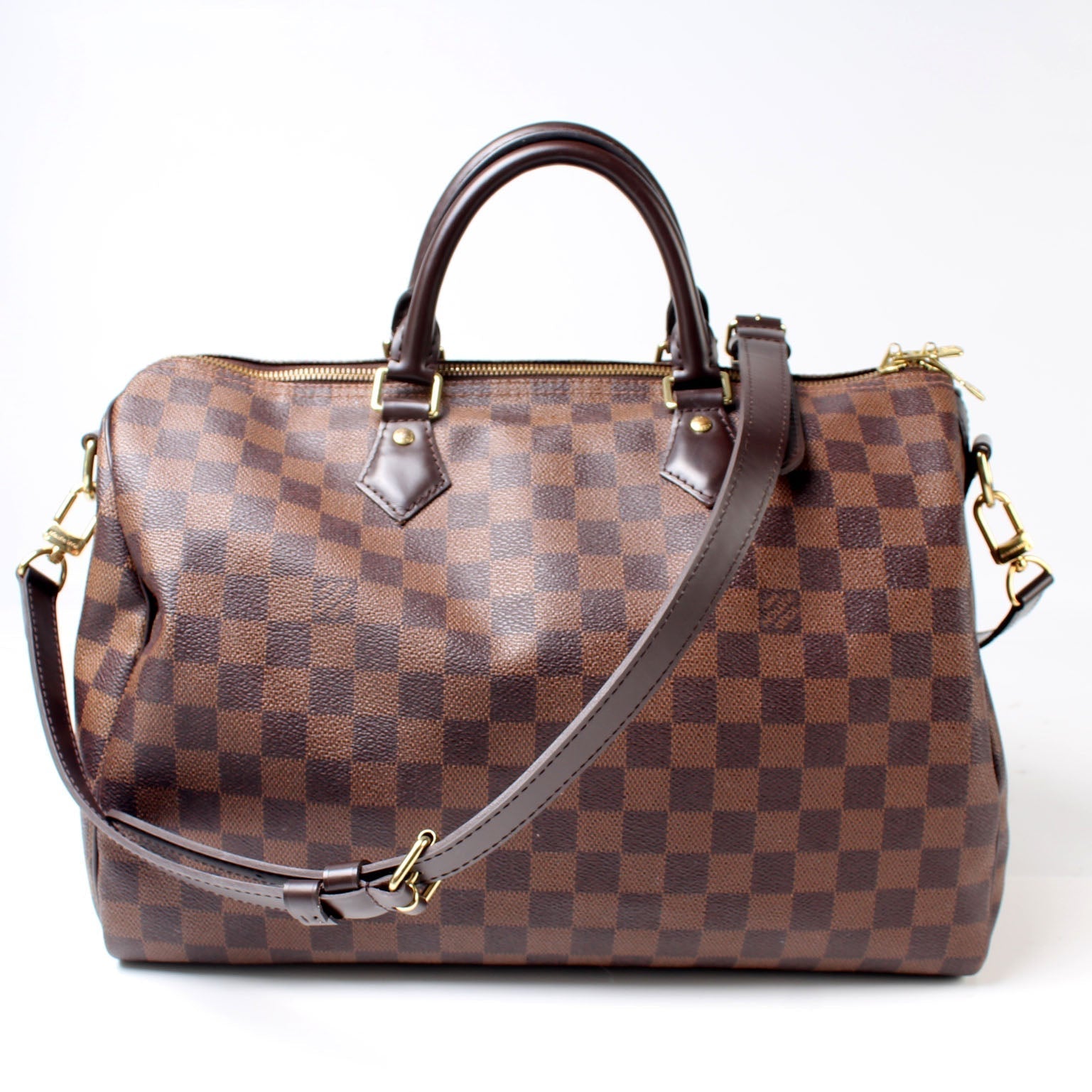 Louis Vuitton Speedy 35 Bandouliere Ebene Damier Handbag Ebene 5