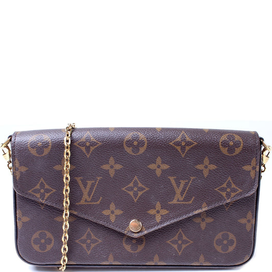 Louis Vuitton Pochette Felicie Monogram Clutch Bag Monogram 35