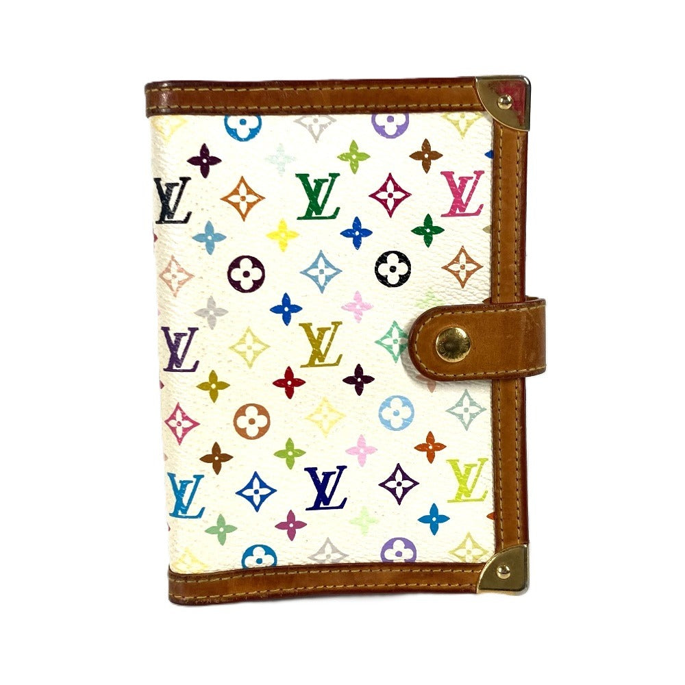 Louis Vuitton Notebook cover R20896 Agenda PM Monogram Canvas White Multicolor Handbag