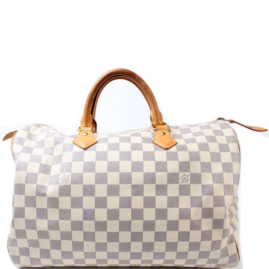 Louis Vuitton Speedy 35 Azur Damier Handbag