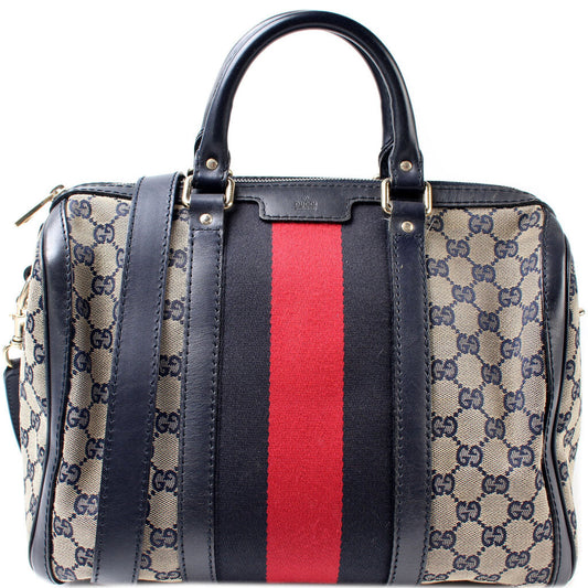 Gucci Boston Canvas Travel Bag 16