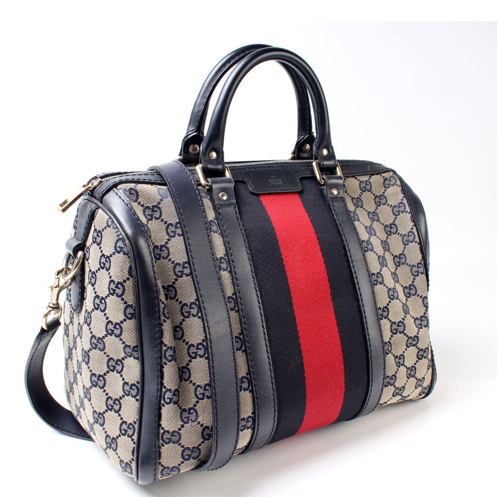 Gucci Boston Canvas Travel Bag 16