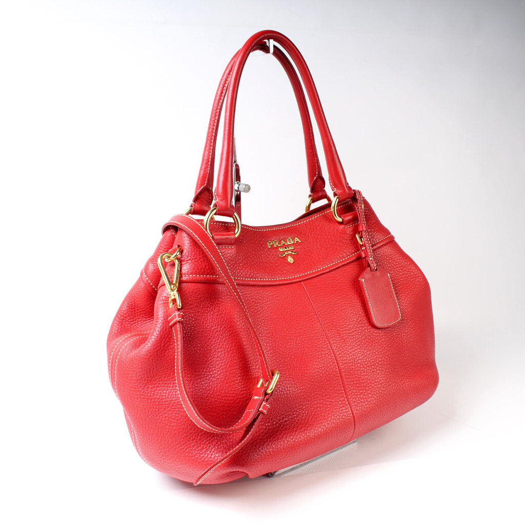 Prada Vitello Daino Lago Bag Travel Bag