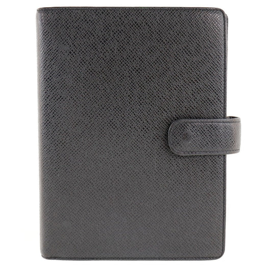 Louis Vuitton Notebook cover R20222 Taiga Agenda Black Handbag