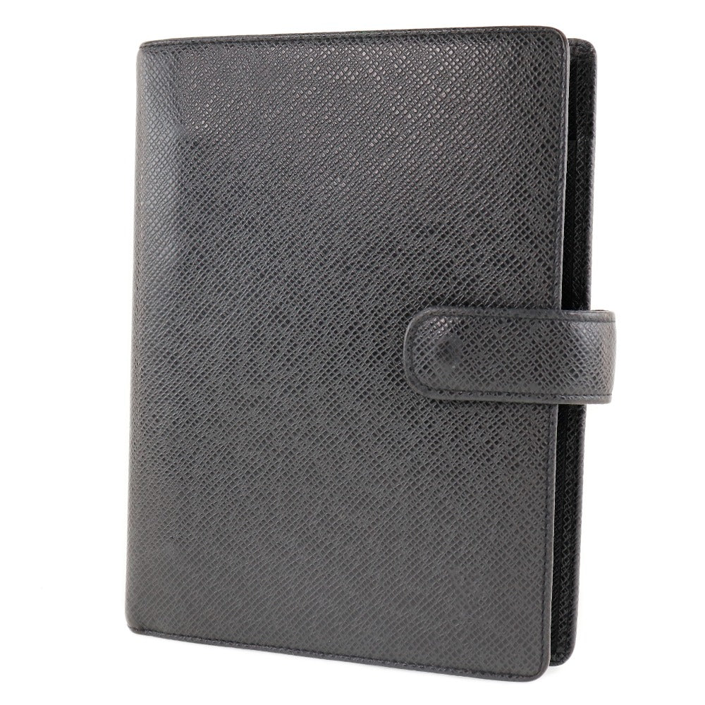 Louis Vuitton Notebook cover R20222 Taiga Agenda Black Handbag